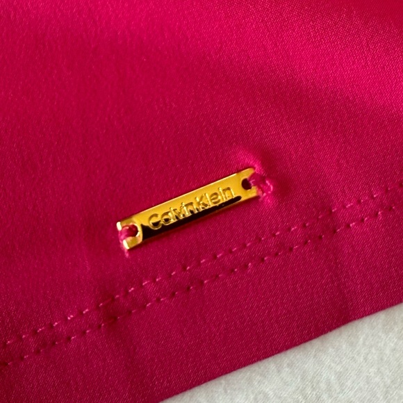 Calvin Klein Fuchsia Sleeveless Blouse XL Worn Once Like New - Picture 6 of 16